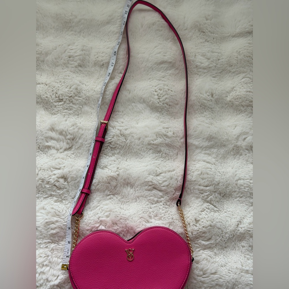 Victoria's Secret Heart Crossbody Bag - Hot Pink - Picture 13 of 15